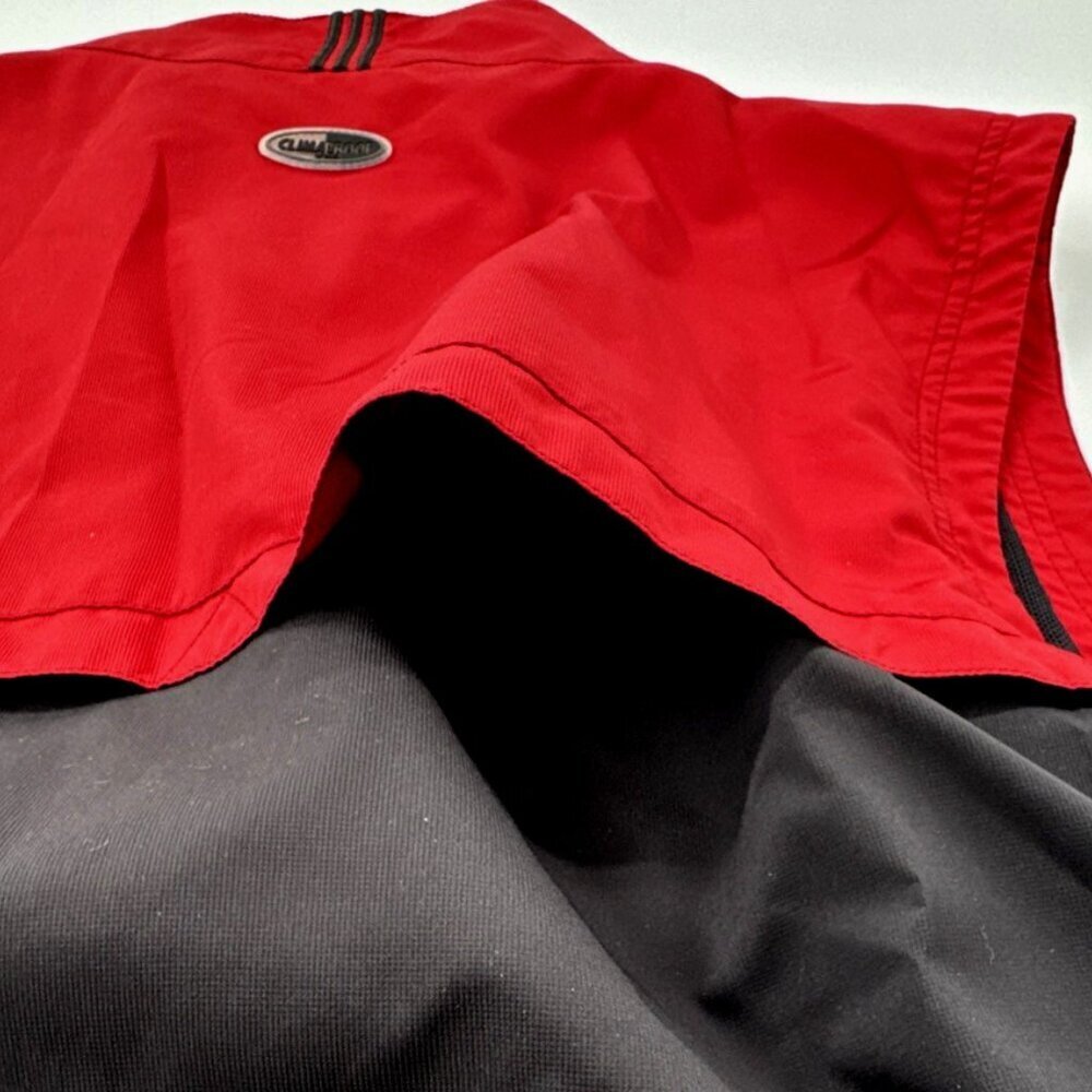 Adidas Windbreaker Vest Mens Large 1/4 Zip Pullover Golf Climaproof Mesh Lined - Picture 13 of 15